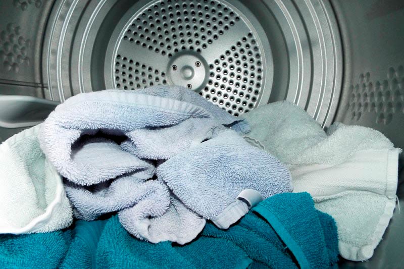 Towels Inside Of Dryer