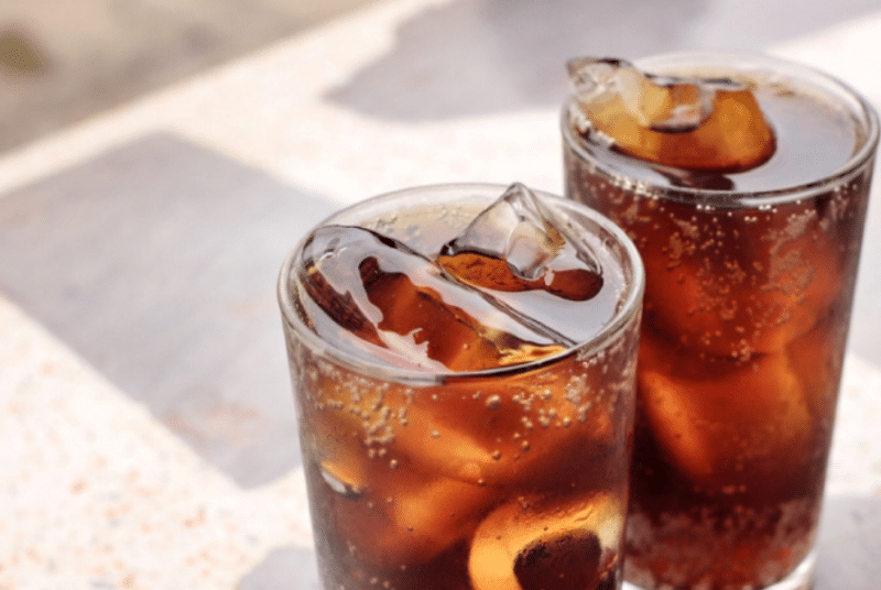 iced cola in a glass