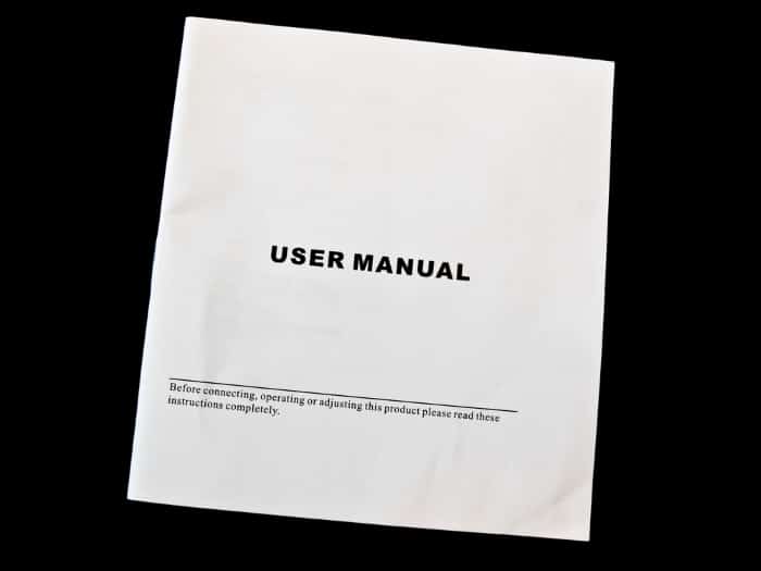 A user manual
