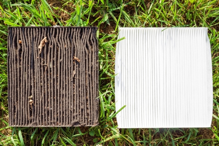 Clean and dirty air filters