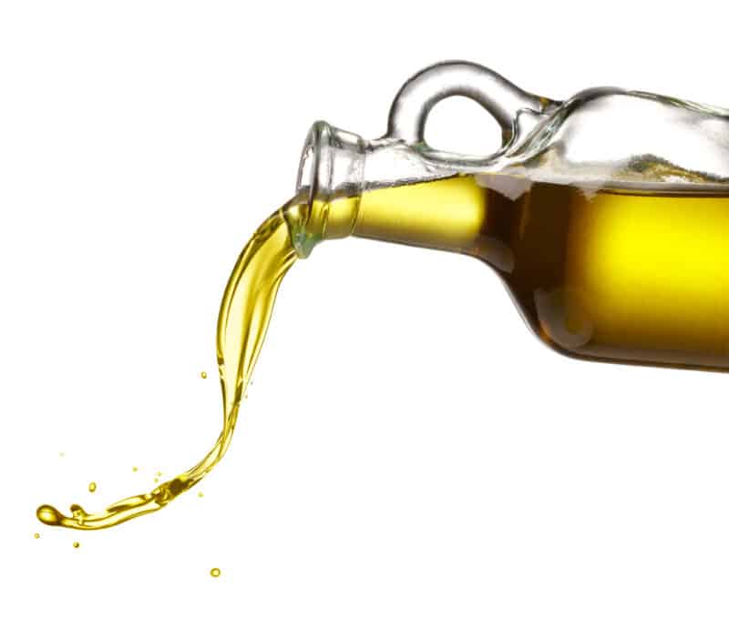 A bottle of cooking oil