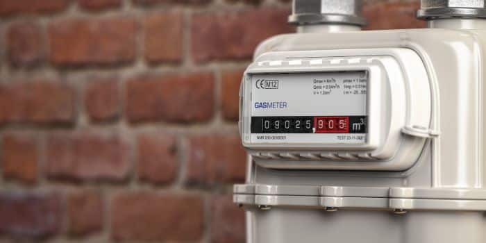 A natural gas meter