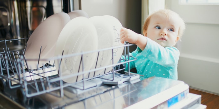 Make sure your dishwasher has a child lock