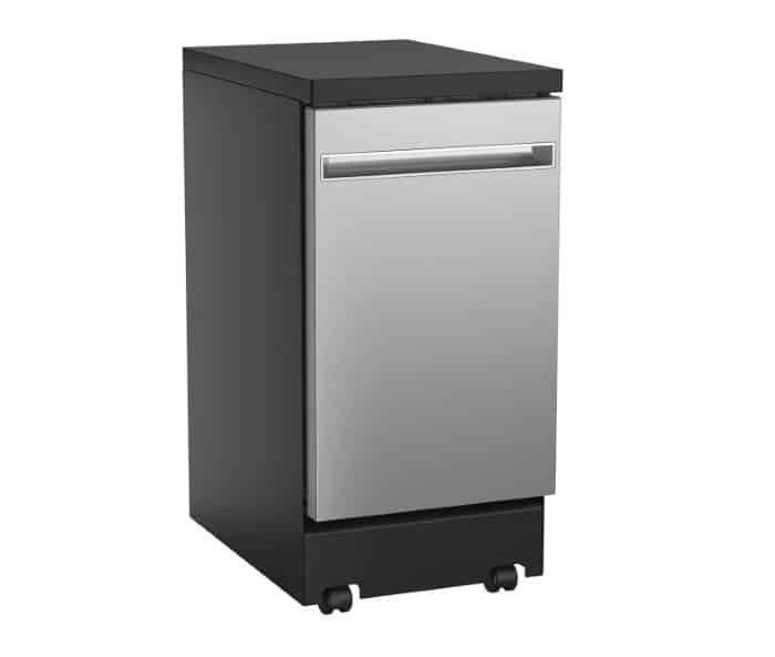 A portable dishwasher on a white background