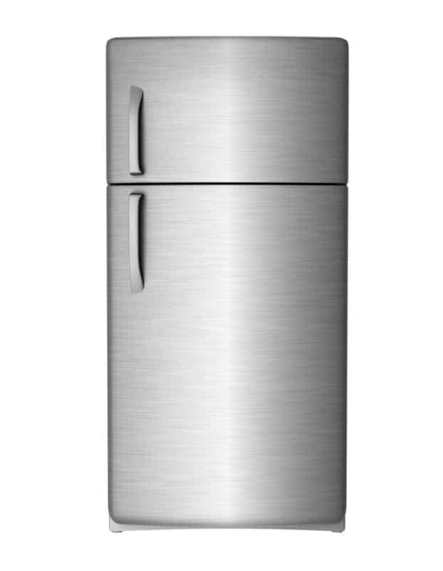 A top-freezer refrigerator
