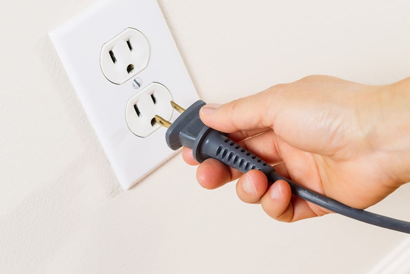 outlet with plug
