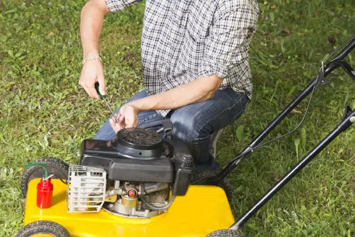 Electric mower maintenance