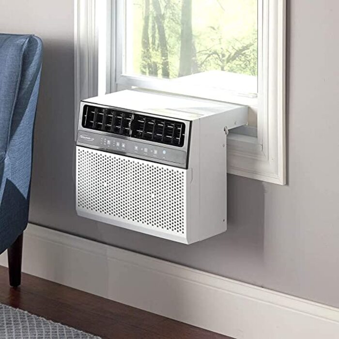 Saddle window air conditioner