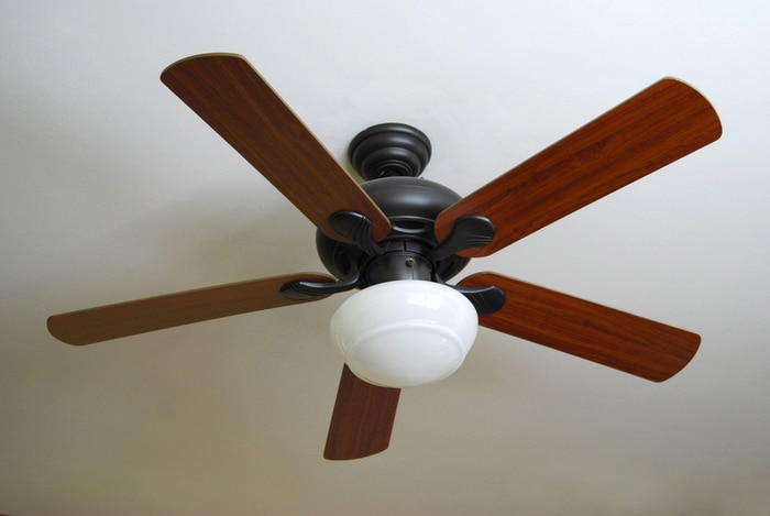 A ceiling fan