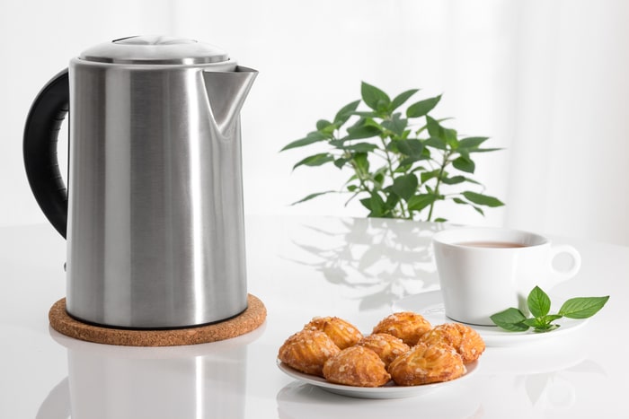 A kettle on a kitchen countertop