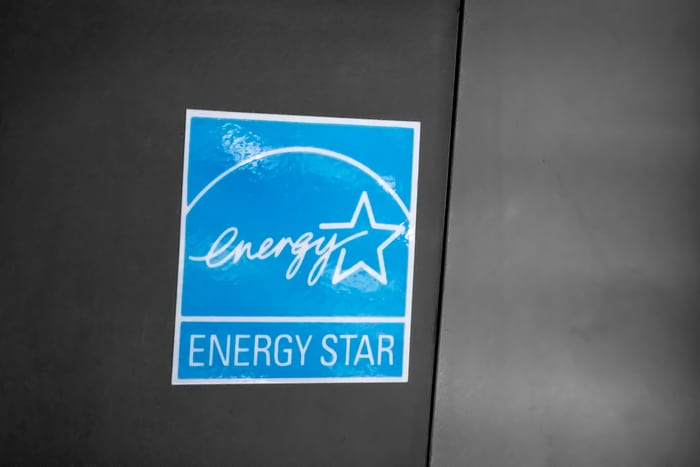 An EnergyStar rating sticker