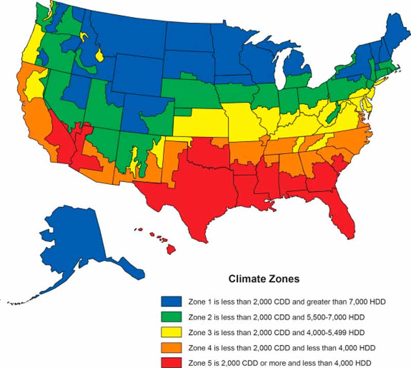 Climate Zones Map