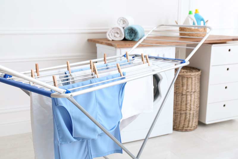 Drying Laundry Inside
