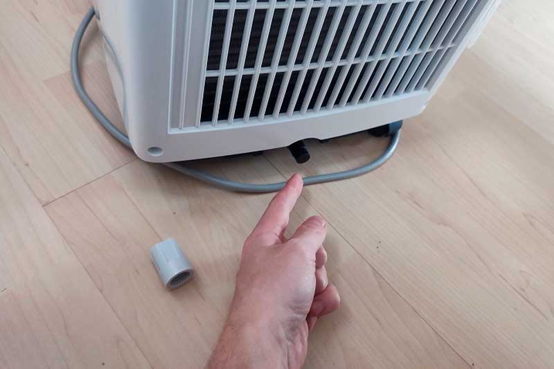Finger Pointing Portable AC Drainage