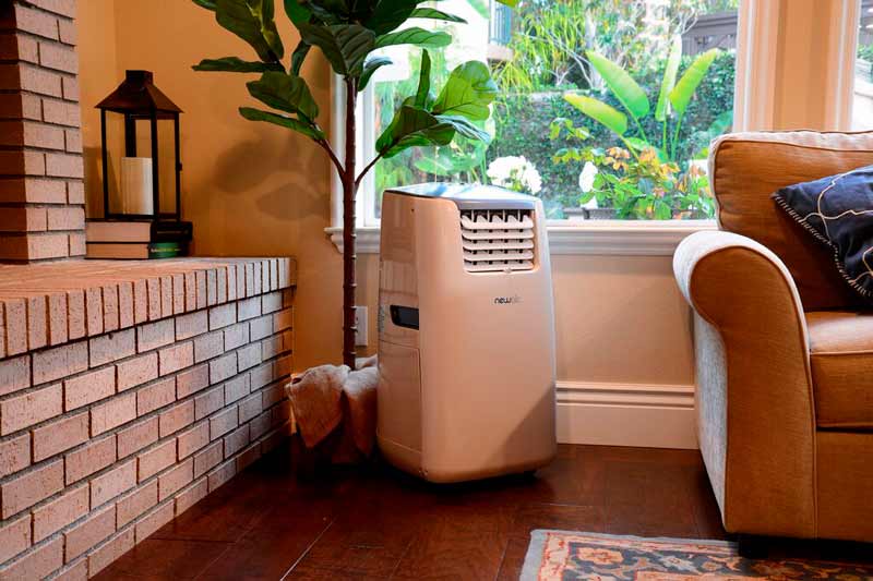 Portable Ac Unit Installed In Livingroom