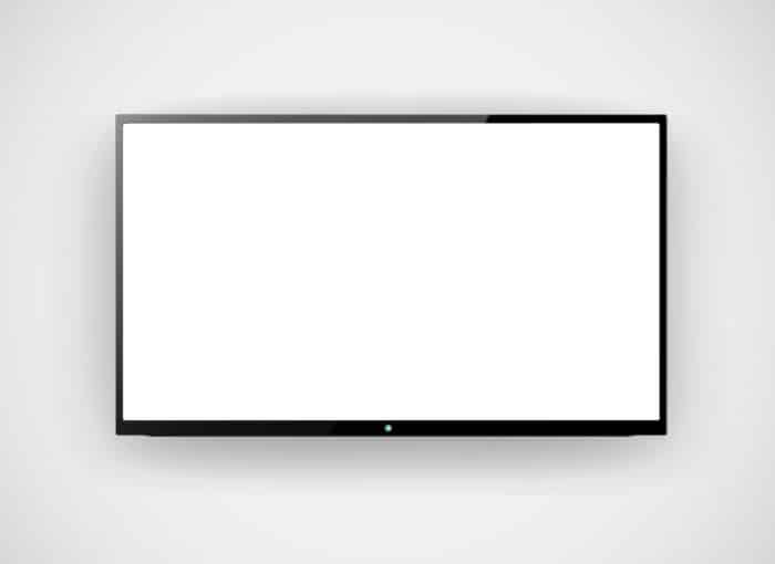 A blank TV