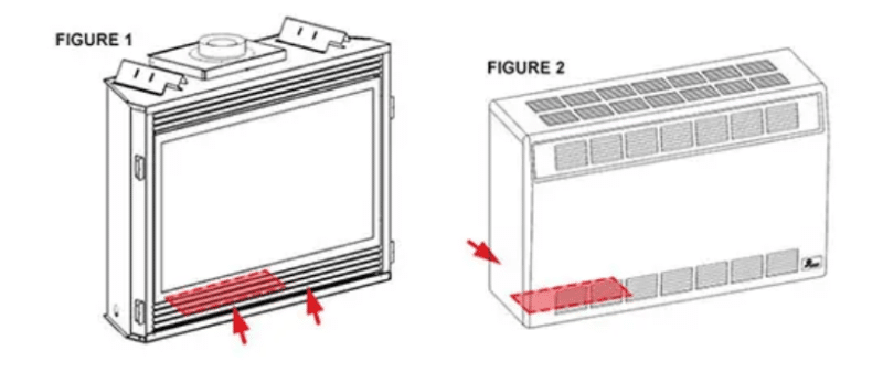 Gas heater model number location