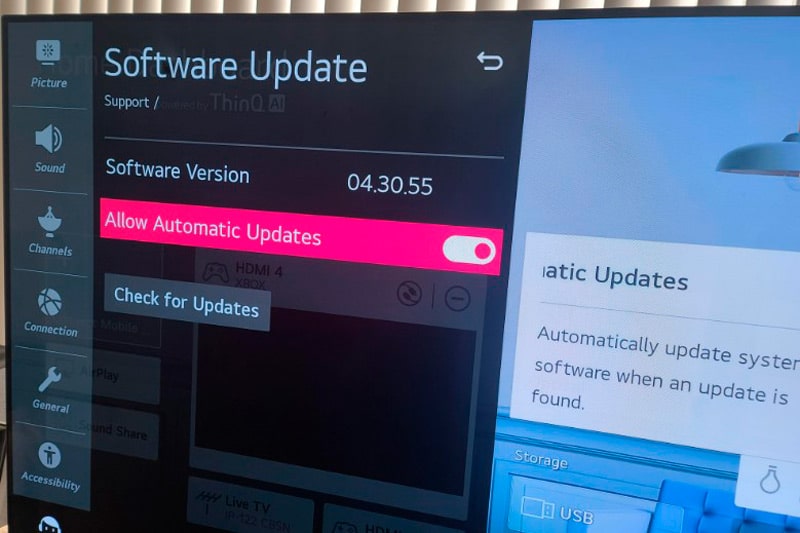 Lg Tv Automatic Updates Option Enabled