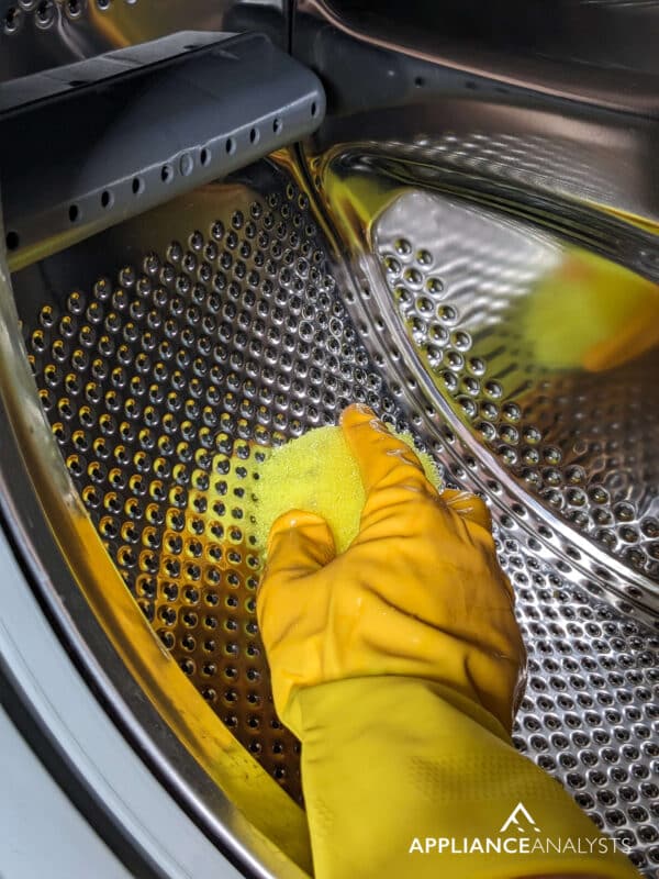 scrubbing washer drum