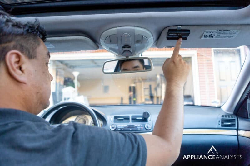 Garage door opener car remote