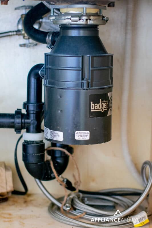 garbage disposal under kitchen sink