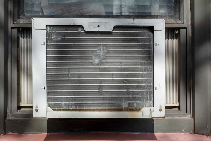 Front view of a Window Air Conditioner
