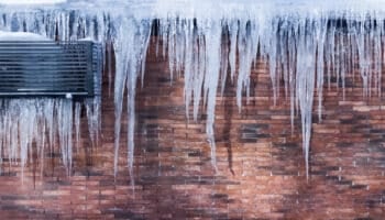 Frozen Window Air Conditioner
