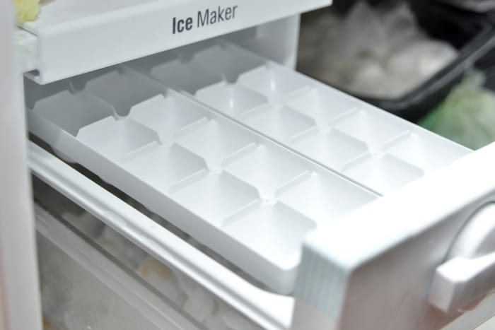 Ice maker inside fridge