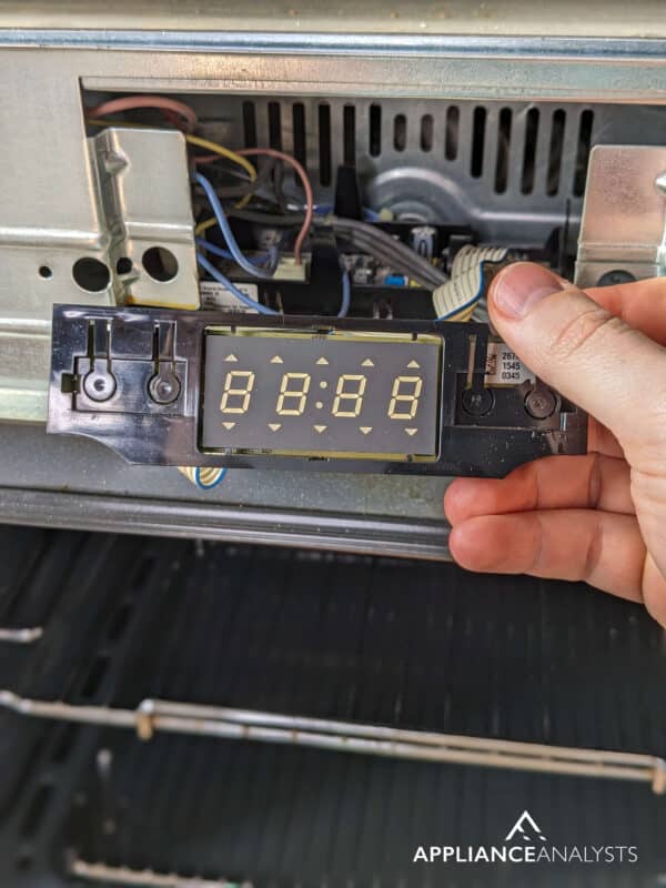 Replace oven display