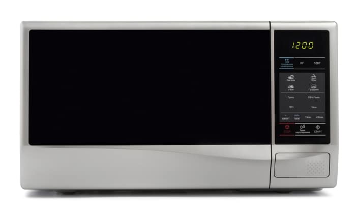 Microwave in a white background